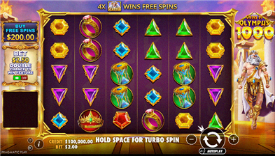 Gates of Olympus 1000 Gameplay Screenshot 3